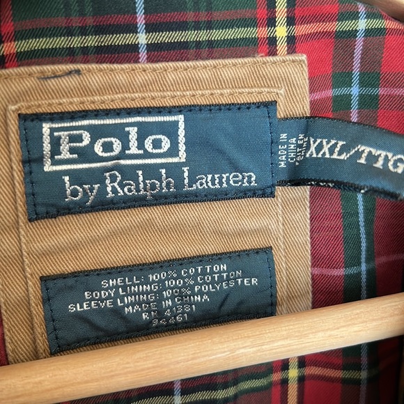 Polo Ralph Lauren original plaid lined cotton bomber jacket - Picture 3 of 8